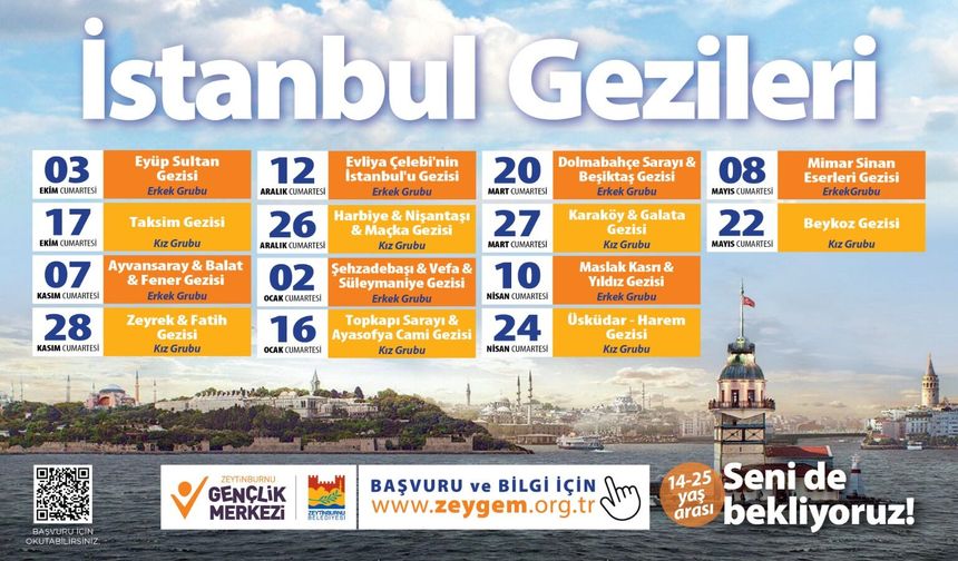 Zeytinburnu Belediyesi 2026 - 2027 İstanbul Gezileri Başlıyor !