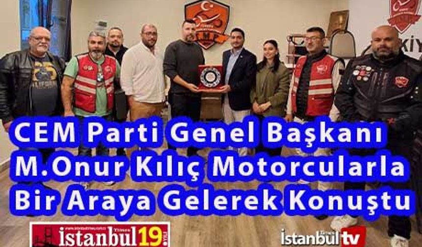 Türkiye Motorsiklet Platformu Üyeleri CEM Parti Genel Başkanı İle Buluştu