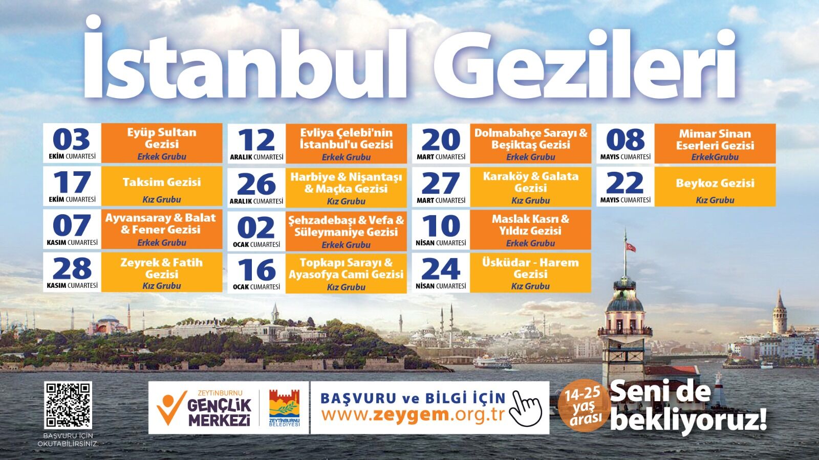 Zeytinburnu Belediyesi 2026 - 2027 İstanbul Gezileri Başlıyor !