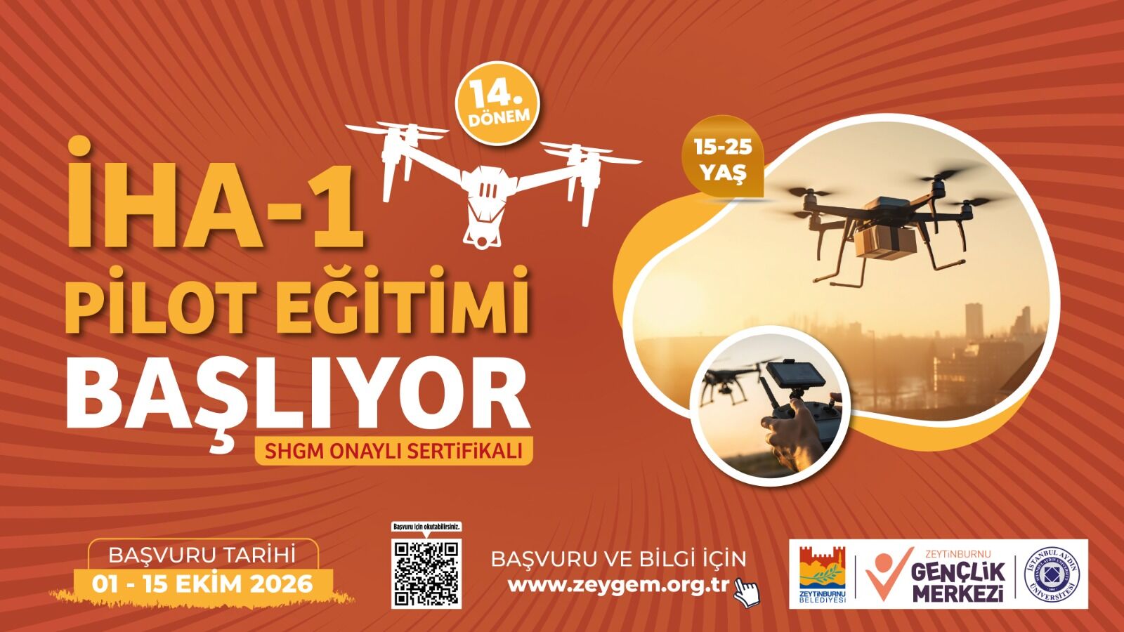 ZEYGEM’ De Ücretsiz İHA-1 Ticari Pilot Eğitimi İçin Başvurular Başlıyor
