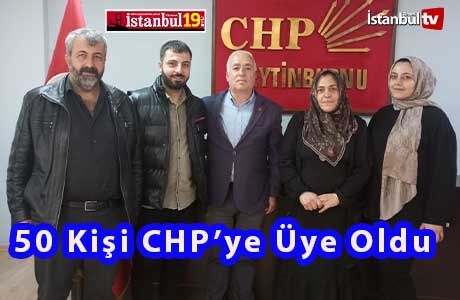 CHP'ye 50 Yeni Üye Katıldı